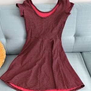 Red Skater Mini Dress